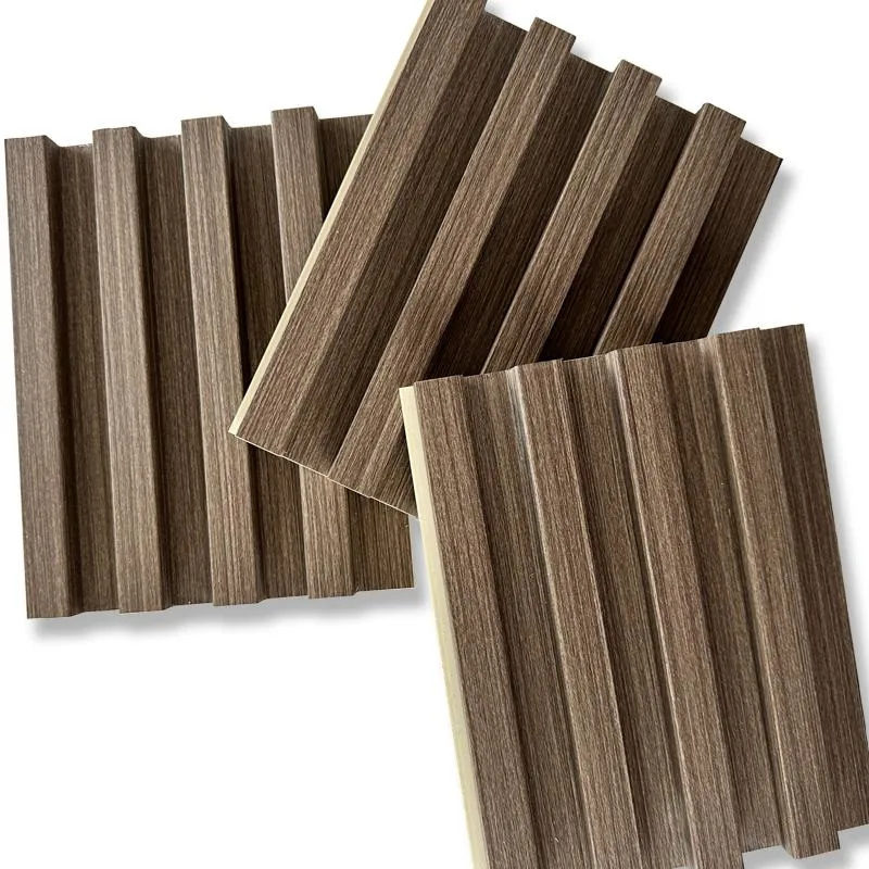 Wooden Metal Color Fluted WPC Wall Panel Cladding