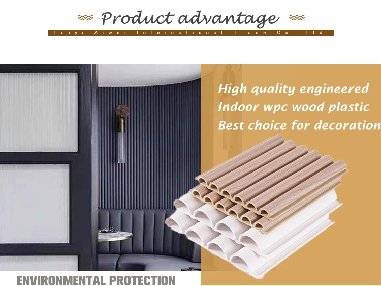 WPC Decorative Wall Cladding Water-Proof Co Extrusion Great Wall Ceiling WPC Wall Panel