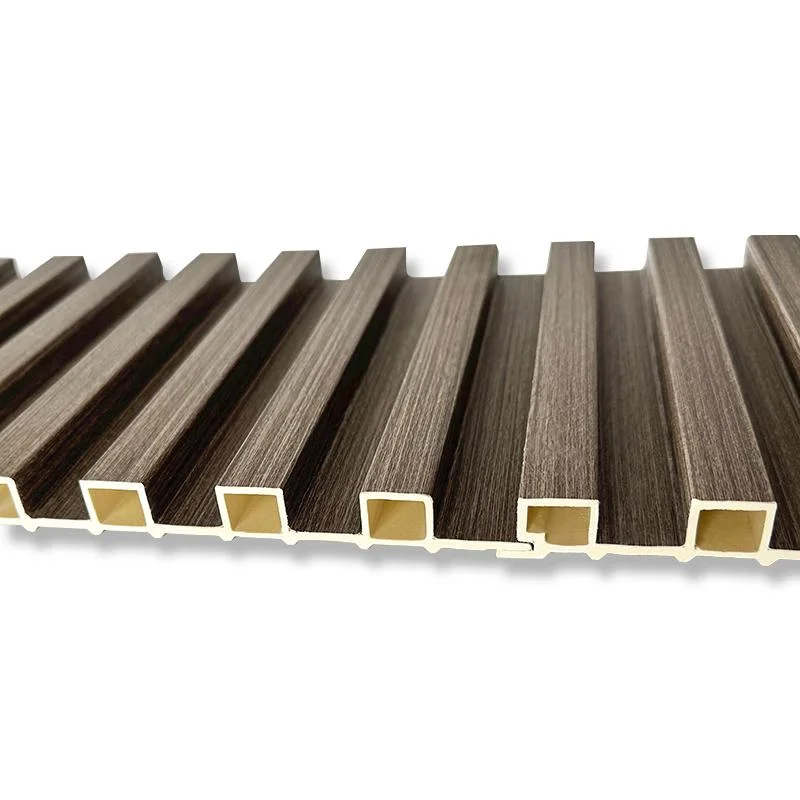Wooden Metal Color Fluted WPC Wall Panel Cladding