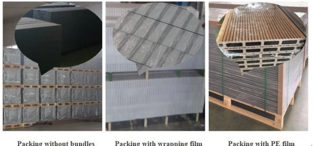 Outdoor 30mm Thickness Hollow Composite Decking WPC Floor
