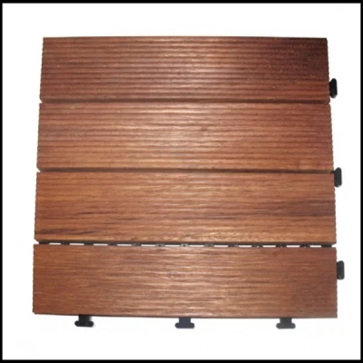 Рифленая плитка для патио Мербау/напольная плитка «сделай сам»/наружная деревянная напольная плитка для сада/балкона/ванной комнаты