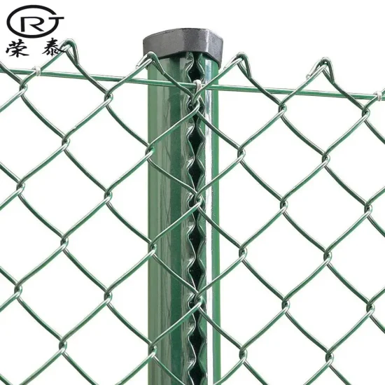 Сплетенная проволочная сетка Алмазный забор, Садовый забор из звена цепи с покрытием из ПВХ Цена