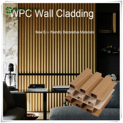 Лидер продаж, наружная деревянная пластиковая композитная ПВХ, прочная декоративная водонепроницаемая коэкструзионная облицовка, настенная панель из WPC